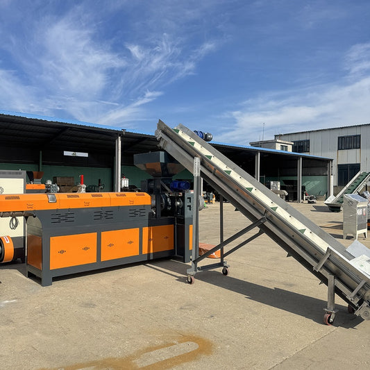 Mini Single Screw Plastic Recycling Pelletizer 380V for PP/PE Flakes 160kg/h