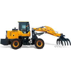 Crushing material granulator main and auxiliary machines