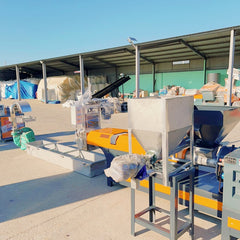 Mini Single Screw Plastic Recycling Pelletizer 380V for PP/PE Flakes 160kg/h