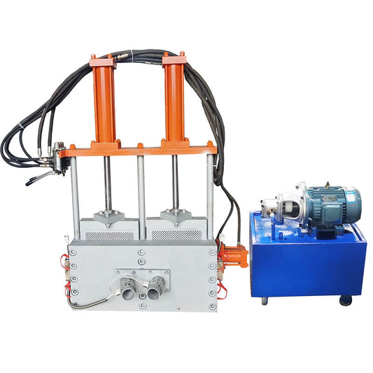 Hydraulic non-stop mold head for plastic pelletizing machine