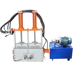 Hydraulic non-stop mould head for plastic pelletising machine