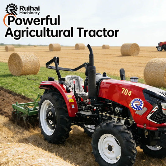 Title: 84HP Cold-Weather Tractor – Heated Cab & Block Heater for Northern Winter Farming & Snow Removal