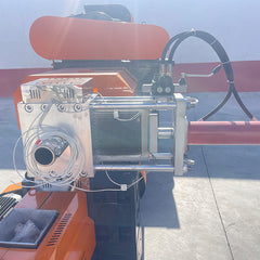 Hydraulic non-stop mould head for plastic pelletising machine