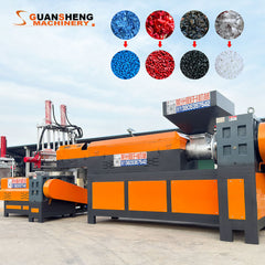 Automatic Single Screw Plastic Granulating Line for Waste Plastics 650kg/h