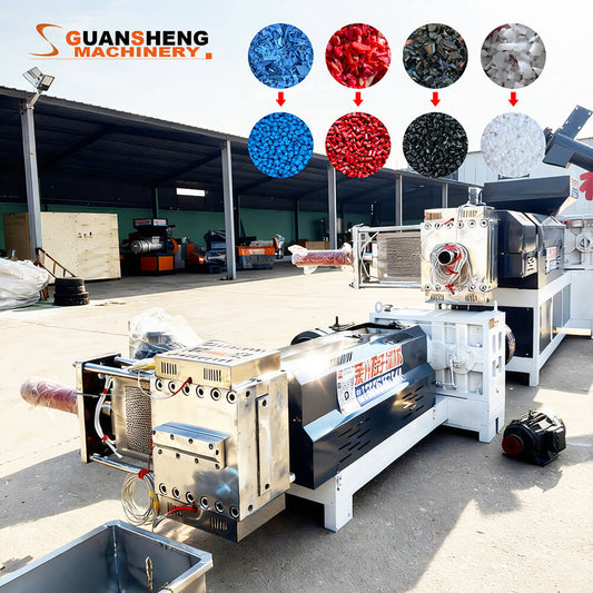 Industrial Single Screw Plastic Pelletizing Machine Air Cooling for ABS/PVC 420kg/h