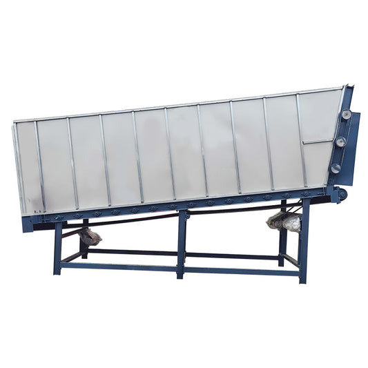 Plastic granulator auxiliary moving silo