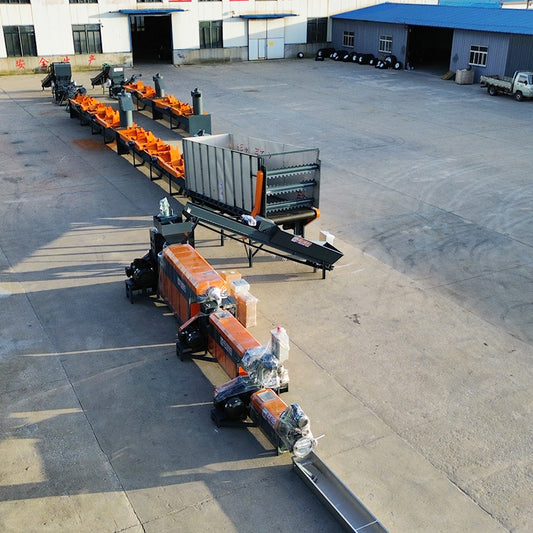 Washing film granulator three machines