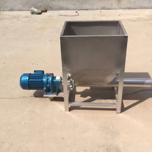 Plastic granulator with powder machine