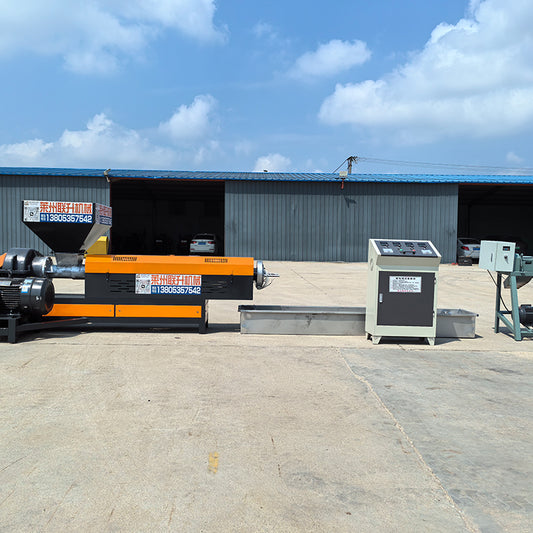 Manual die head for small crushing material granulator