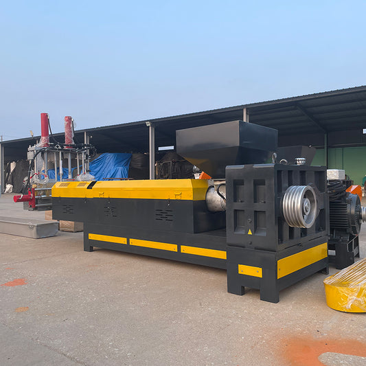 Small crushing material granulator left and right non-stop hydraulic die head