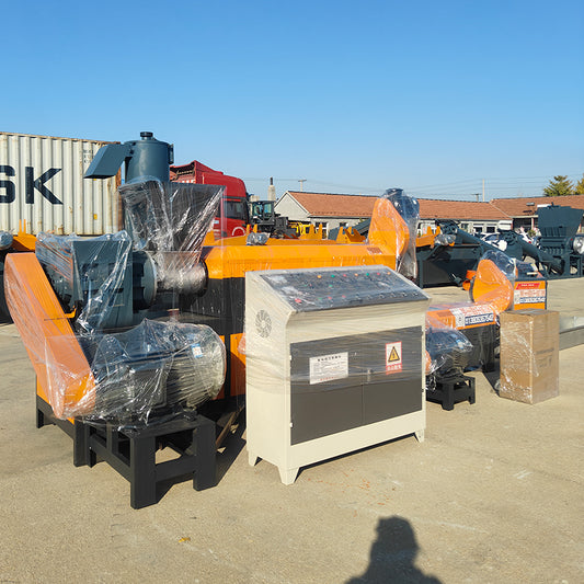 Plastic film granulator with feeder