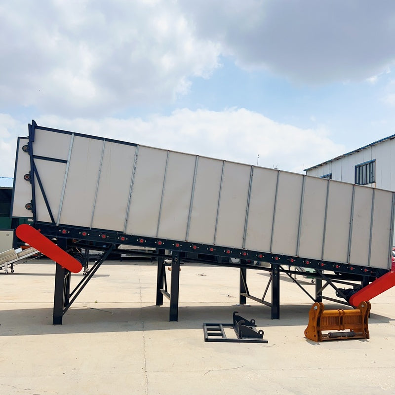 Pulverized material granulator with single screw feeder 