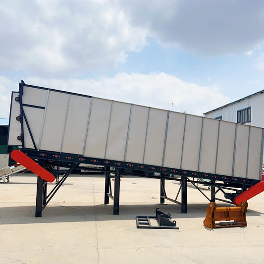 Pulverized material granulator with single screw feeder 