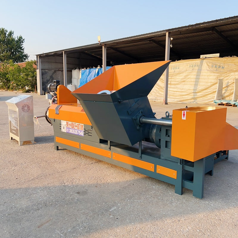 Pulverized material granulator with single screw feeder 