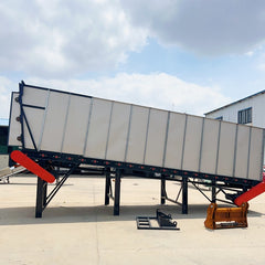 Pulverized material granulator with single screw feeder 