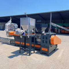 Mini Single Screw Plastic Recycling Pelletizer 380V for PP/PE Flakes 160kg/h