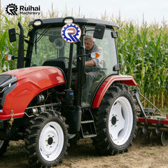 Title: 60HP Twin-Cylinder Tractor – Multi-Implement Sync for Plowing/Harrowing/Rolling in One Pass