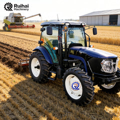 Title: 84HP Cold-Weather Tractor – Heated Cab & Block Heater for Northern Winter Farming & Snow Removal