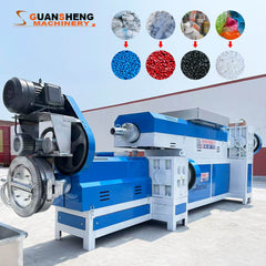 Pulverized material granulator with single screw feeder 