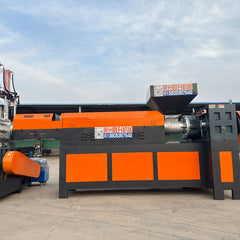 Crushing material granulator main and auxiliary machines