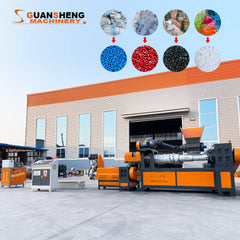 Pulverized material granulator with single screw feeder 