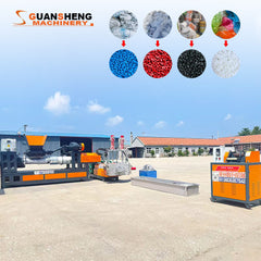 Pulverized material granulator with single screw feeder 