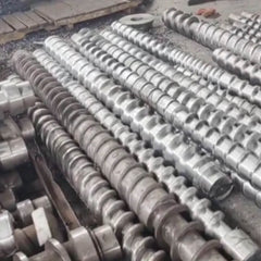 Plastic granulator screws and barrels 